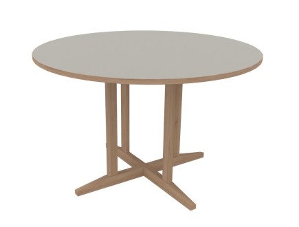 Table Soline piètement à dégagement latéral - Ø 120 CM